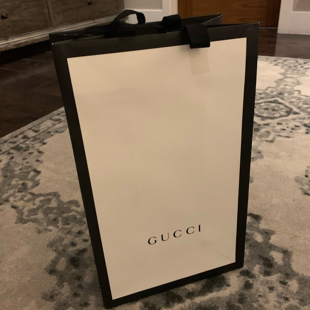 Gucci shoe shopping bag present gift bag